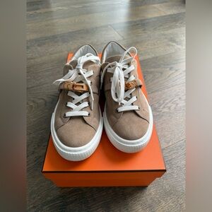 Hermes Suede Day Sneaker 38.5
